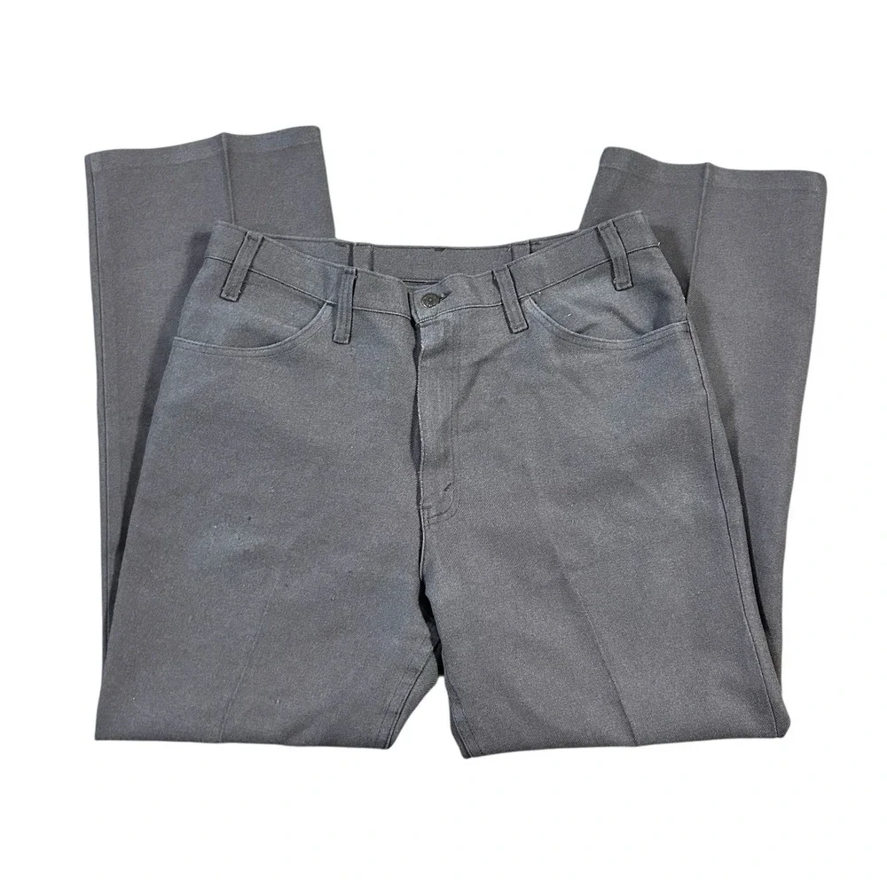Vtg 60's 70's Levi's BROWN‎ Dacron Pants USA FITS 35x29